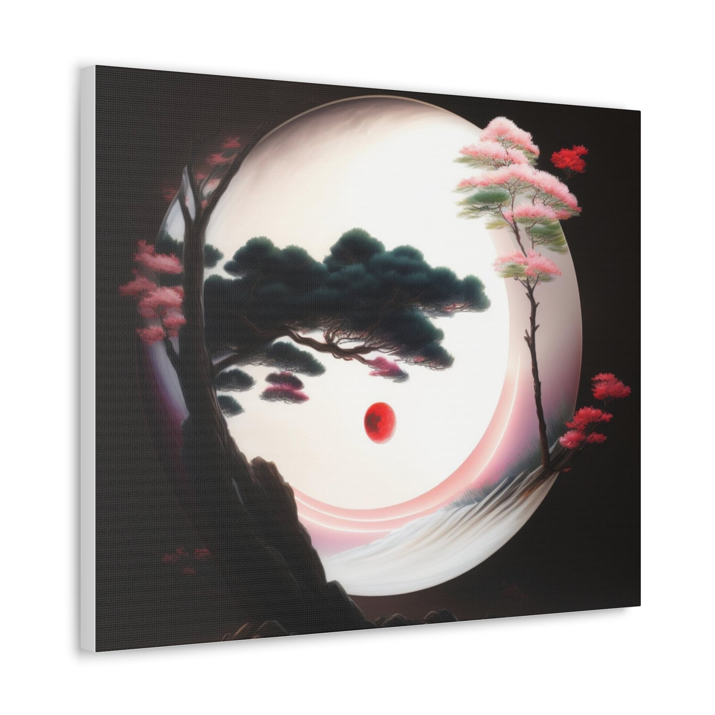 DBG Japanese Circular Landscape Canvas