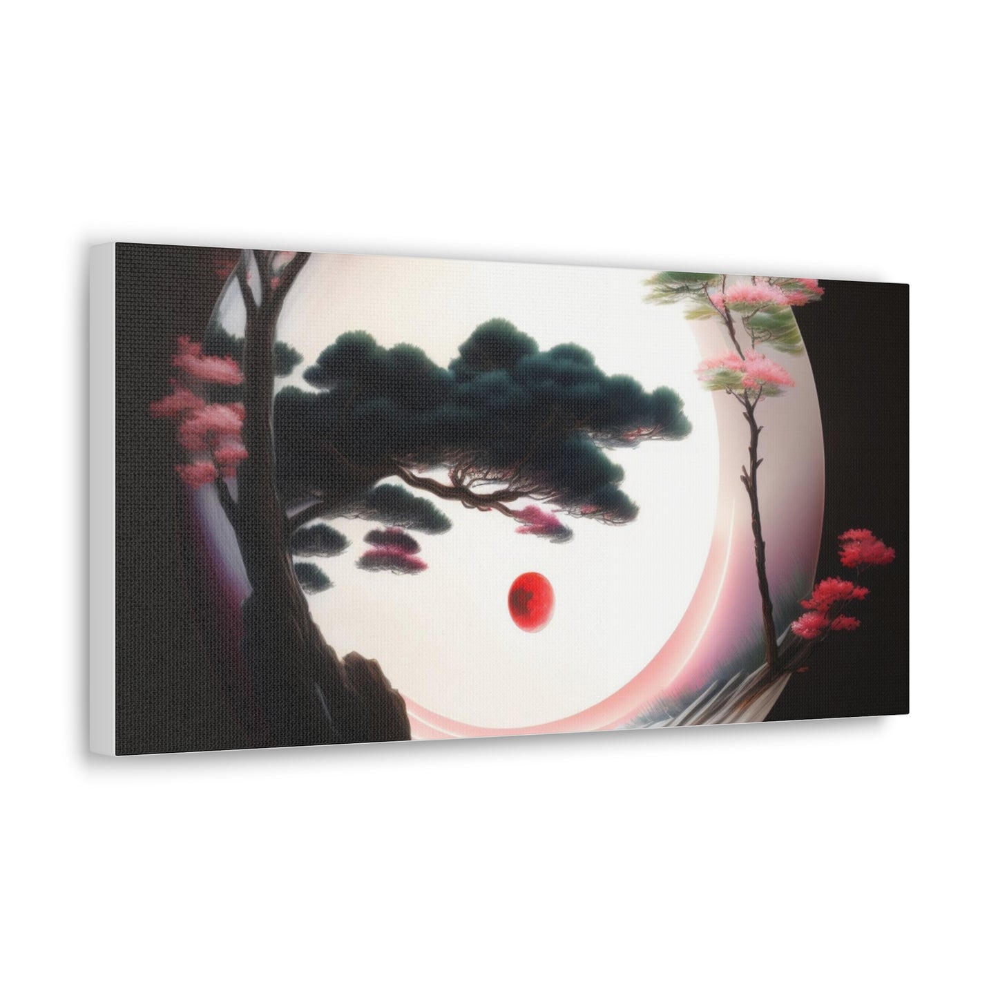 DBG Japanese Circular Landscape Canvas
